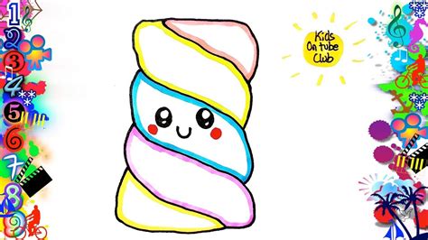 Dulces Dibujos Para Colorear Kawaii Faciles Colorear