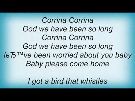 Rod Stewart Corina Corina Lyrics YouTube