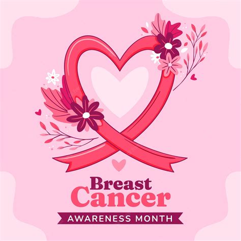 Premium Vector Hand Drawn Breast Cancer Awareness Month Illustration