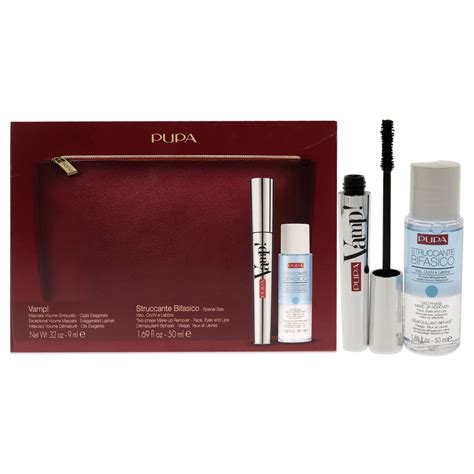 Vamp Mascara And Two Phase Make Up Remover Set By Pupa Milano For