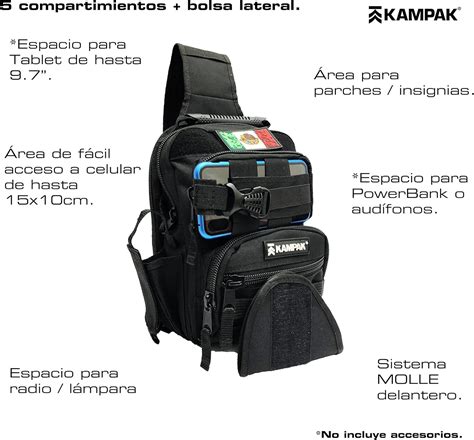 Pechera Tactica Kampak Gd Espacio P Arma Espacio P Celular Amazon