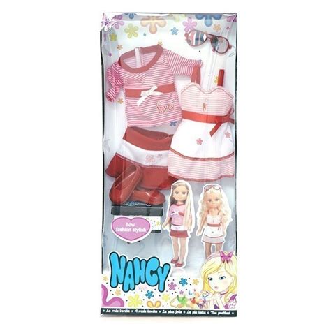 Ropa Para Mu Eca Nancy Cm Bow Fashion Stylish Rayas Rojas