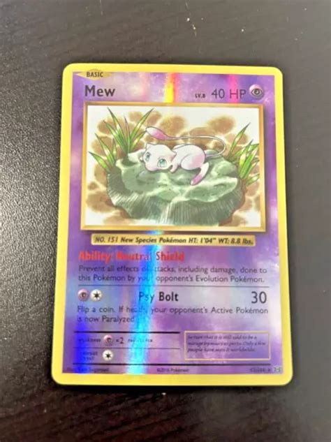 POKÉMON JCG MEW 53 108 XY Evolutions Reverse Holo Rare EUR 4 65