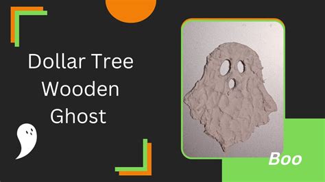 Dollar Tree Wooden Ghost Halloween Diy Youtube