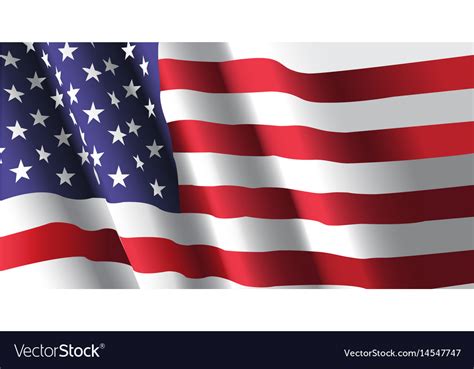 Waving American Flag Design