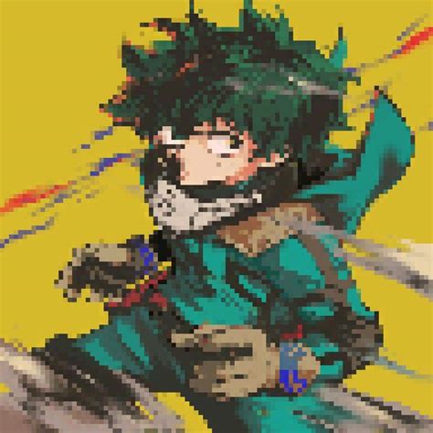 Deku Pixel Art Anime Amino