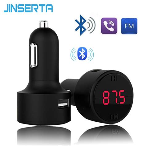 JINSERTA Bluetooth 5 0 FM Transmitter Handsfree Ca Grandado