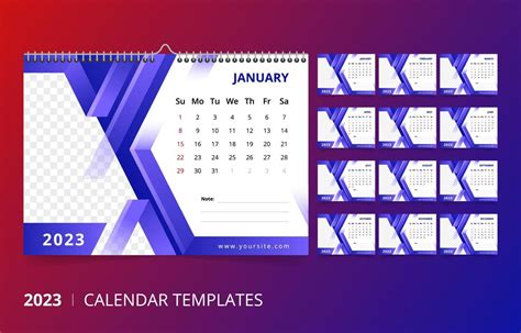 2023 Business Calendar Template 15689221 Vector Art at Vecteezy