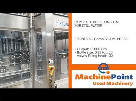 Krones Ag Combi Vodm Pet Used Complete Pet Filling Line For Still