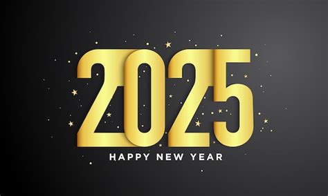 Premium Vector 2025 Happy New Year Background Design Vector Illustration