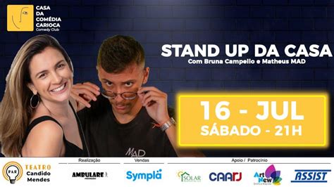 STAND UP DA CASA Bruna Campello E Matheus MAD Agenda Cultural