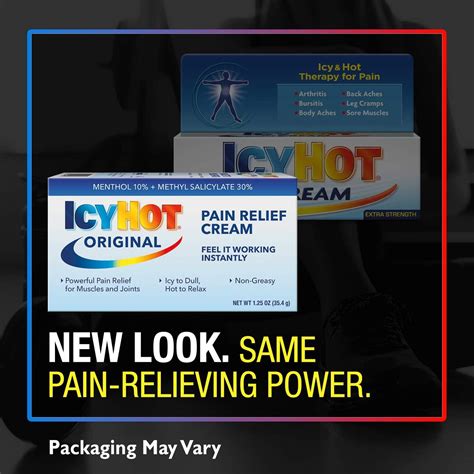 Icy Hot Pain Relieving Cream Extra Strength With Menthol 125 Ounces