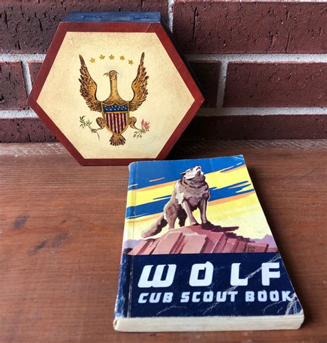 Wolf Cub Scout Book Vintage Cub Scout Book Wood Storage Etsy