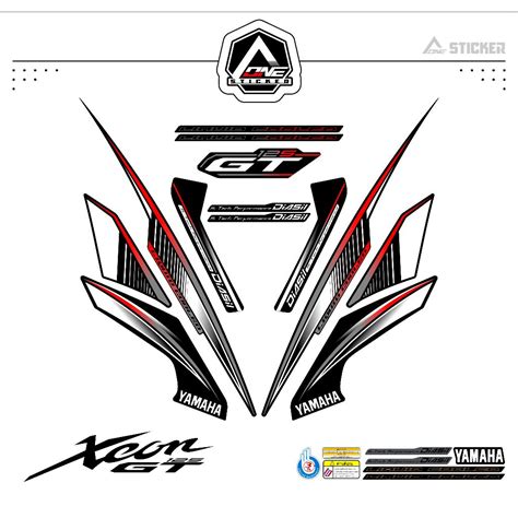 Jual STIKER STRIPING XEON GT 125 MOTIF 12 STIKER STICKER XEON GT