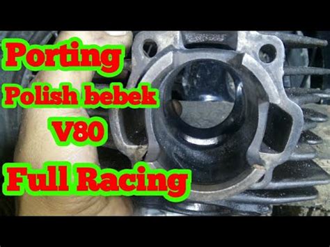 Cara Porting Yamaha Bebek V Full Racing Semi Racing Dan Juga Harian