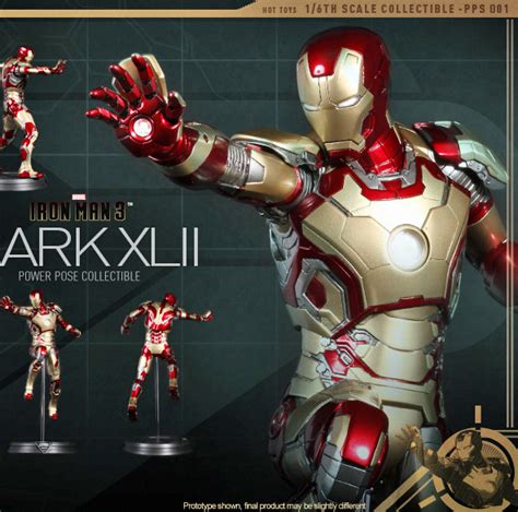 Hot Toys Iron Man Mark 42 Power Pose Figure At Mighty Ape Australia