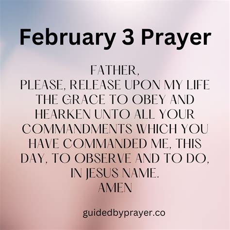 February 3 Prayer – Guided by Prayer