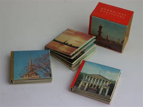 1970 Set of 3 Miniature Souvenir Book About Leningrad Soviet - Etsy