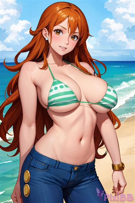 Korata Nami Bikini One Piece Sexy Anime Girl Ai Generated Pixibb