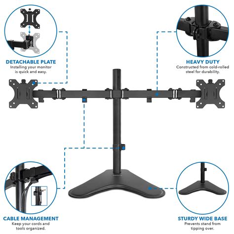 Dual Monitor Desk Stand – Mount-It!