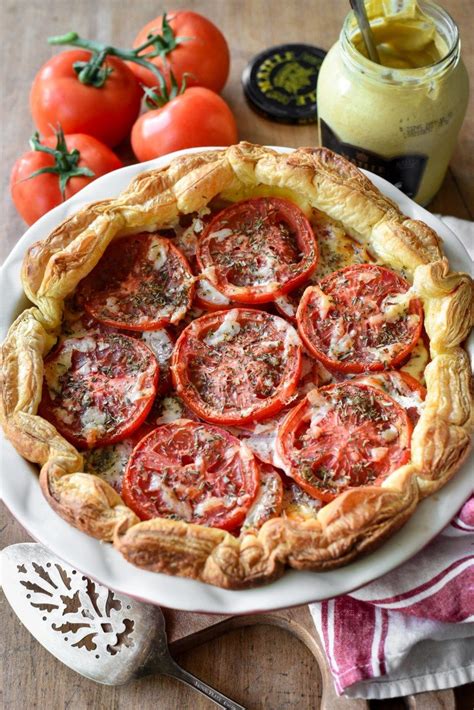 Classic French Tomato Mustard Tart Tarte La Tomate Tomato Recipes