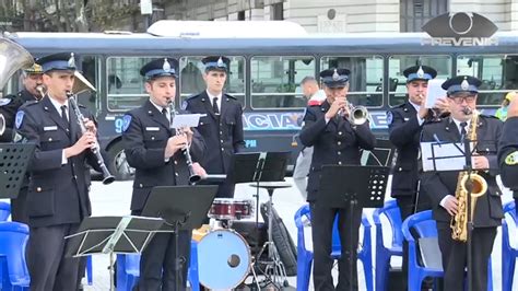 La Policía Federal Conmemoró El Aniversario Del Himno Nacional En Plaza