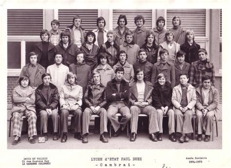 Photo De Classe Classe De 2c2 De 1974 Lycée Paul Duez Copains Davant