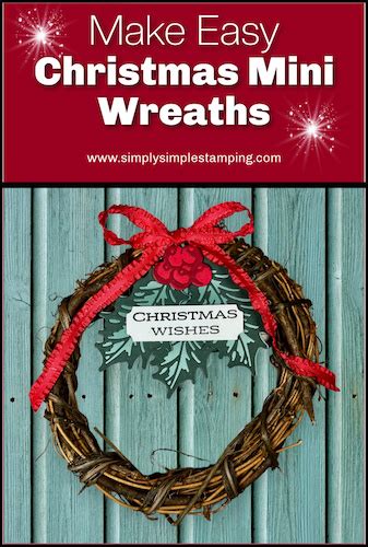 DIY Mini Wreaths Are Easy To Make & Make Great Christmas