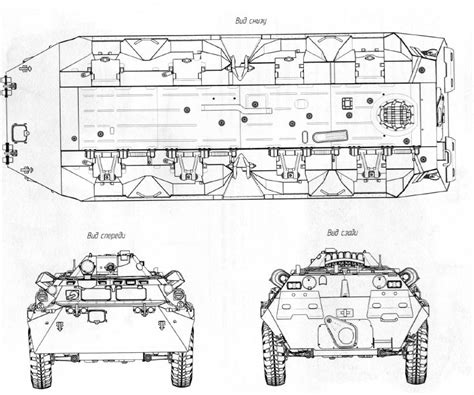 BTR-80 Blueprint - Download free blueprint for 3D modeling