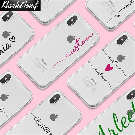 Funda De Tel Fono Personalizada Con Nombre Para Iphone Tpu