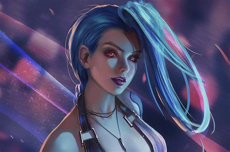 2560x1700 League Of Legends Jinx Art Chromebook Pixel Hd 4k Wallpapers