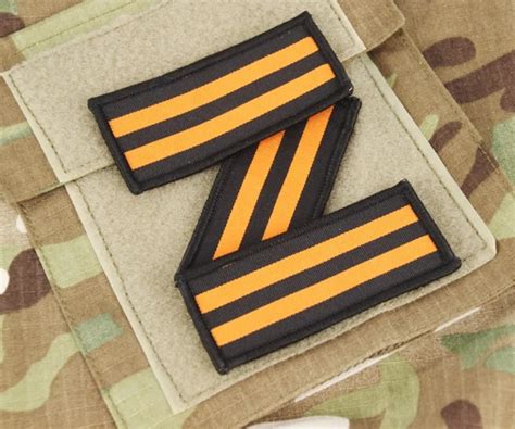 Russian Army Black Orange Patch Russian George Patch George Orange