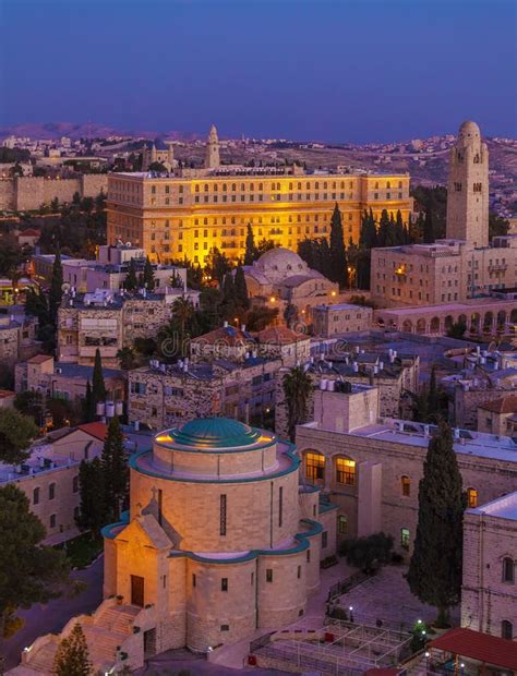 Jerusalem Old City at Night, Israel Stock Photo - Image of home, israel ...