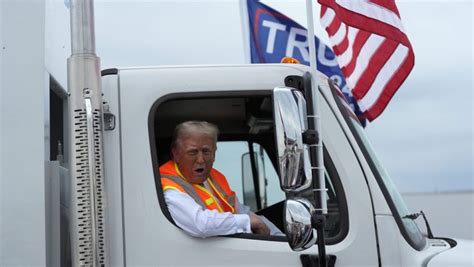 Trump Rides In Garbage Truck In Effort To Seize On Biden Comment