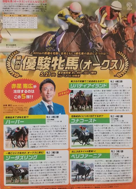 優駿牝馬オークス2023 ポスター＆レープロ Jra競馬サイン読み＜g1＞