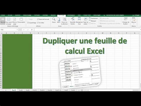 Tutoriel Excel Comment Dupliquer Une Feuille De Calcul Tutoriel Excel