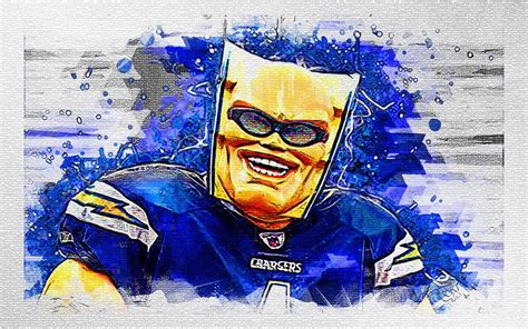 Boltman Mascot Los Angeles Chargers Nfl Usa National Football League La