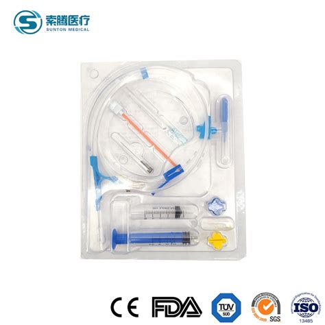 Sunton High Quality Double Lumen Central Venous Catheter Kit China CE