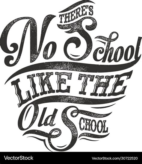 Old school Royalty Free Vector Image - VectorStock