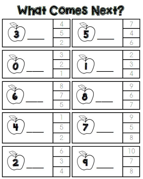 Number Sequencing 0 10 Tj Homeschooling