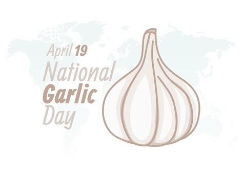 vector graphic of national garlic day good for national garlic day ...