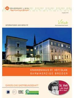 KRANKENHAUS ST VEIT GLAN BARMHERZIGE Krankenhaus St Veit Glan