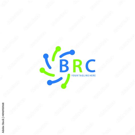 BRC logo design initial creative letter on white background. BRC vector ...