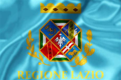 Lazio Flag Of The Region Italy Stock Vector Illustration Of Arms