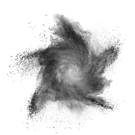 Black powder explosion isolated on ... | Stock image | Colourbox