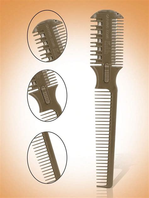 Pc Hair Cutter Comb Double Sided Hair Razor Comb Hair Thinning