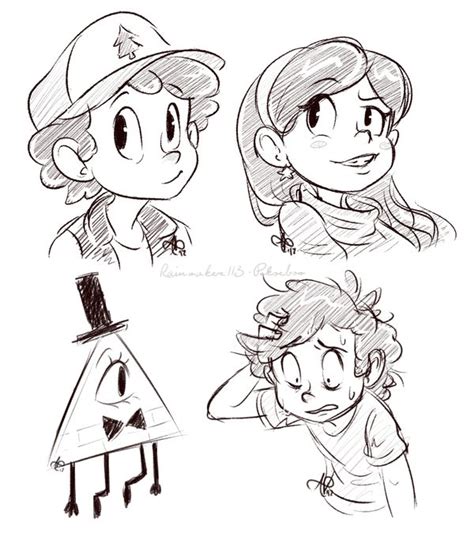 Gravity Falls Sketches By Rainmaker113 On Deviantart Gravity Falls