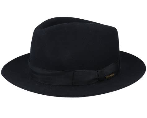 Fedora Furfelt Black - Stetson hat | Hatstoreworld.com