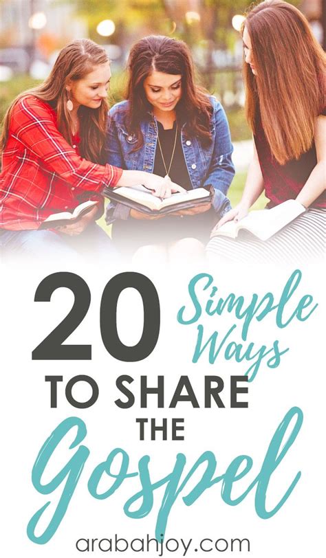 20 Simple Ways To Share The Gospel Artofit