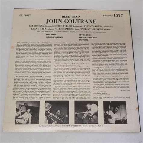 Lp John Coltrane Blue Train Blue Note Bst